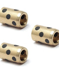 3Pcs Sleeve Bearing 6mm Bore 10mm OD 15mm Length Oilless Plain Bushings for machinery, low noise and high load capacity
