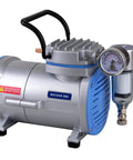 Oilless Vacuum Pump For Lab Filtration with 99 mbar Vacuum, 23 Lpm Airflow, 1750 RPM, 110V Power, showcasing piston drive design