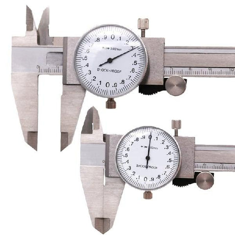 Old School Precision Dial Vernier Caliper Gauge Inch Measuring Tool 0-6" - VXB Ball Bearings