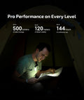 Man reading map in tent using OLIGHT Oclip Pro EDC Clip On Light Rechargeable 500 Lumens With Three Lighting Modes USB C Charging