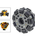 Omnidirectional Robot Wheel 3.94 Inch DIY Car Parts Flexible Maintenance on a robotic platform display