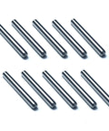 One Quarter Inch Dowel Pins 10 Pack For Furniture And Woodworking, Precision Ground Alloy Steel, Two Inch Length, Shelf Pins For Bunk Beds And Cabinets