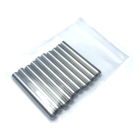 One Quarter Inch Dowel Pins 10 Pack For Furniture And Woodworking, Precision Ground Alloy Steel, Two Inch Length, Shelf Pins by ZDingTech