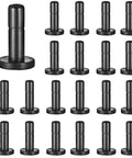 20 Pack One Quarter Inch End Plugs For Quick Connect Fittings displayed, black, ideal for garden irrigation systems.