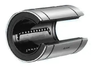 Front view of ✝️ KB50GUU-OP NB Open Bearing 50mm Ball Bushings Linear Motion Bearing for automation systems, showing ball mechanism.