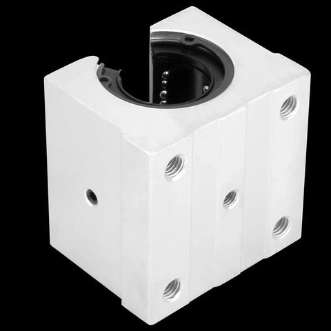 Open Type SBR30UU Linear Motion Bearing Slide Block for 30mm Rails, Aluminum Alloy Construction, side view, CNC machines use