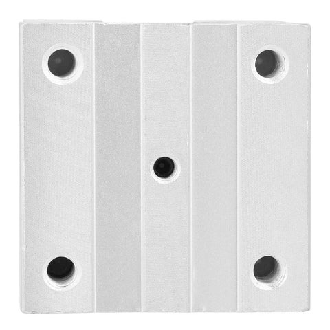 Front view of Open Type SBR30UU Linear Motion Bearing Slide Block for 30mm Rails, Aluminum Alloy Construction
