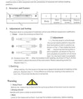 Operation manual for 8 Inch Master Precision Level with V Groove Base, detailing usage, adjustments, and warnings.