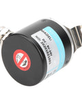 High Efficiency Optical Incremental Encoder 5 To 24V DC, 30mA, 3-Phase With Half Hollow 6mm Shaft shown from the side