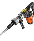 Demolition Hammer 1400W Electric Jack Hammer Heavy Duty Concrete Breaker 2900 BPM Includes Two Chisels Case And Gloves