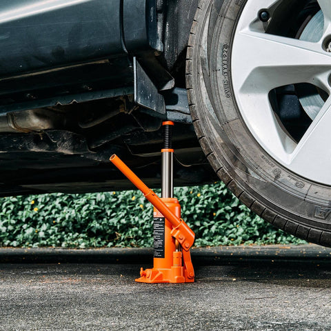 6 Ton Hydraulic Bottle Jack For Cars Trucks SUVs With 7.7 To 14.8 Inch Lifting Range Heavy Duty Welded Body Orange Built To Handle Auto Repair Farm Work And Home Lifts Ready To Roll lifting a car