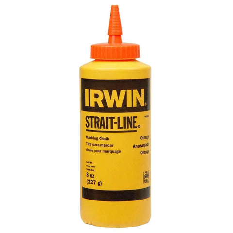 High Visibility Orange Chalk For Chalk Lines 8 Ounce Weather Resistant Marking Chalk Ideal For Metal Concrete Lumber Plastic Cardboard Exterior Use Bright Orange For Fast Visible Layouts