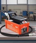 Air Hydraulic Pump, 10,000 PSI 1/2 Gal Reservoir, NPT 3/8" Oil Outlet, NPT 1/4" Inlet, 6.6 ft Pipe, Foot Actuated in workshop