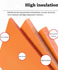 Bakelite Phenolic Resin Flat Plate Sheet For Easy Machining And Dope Insulation 300 x 500 mm Thickness 5 mm Orange Red Insulating Board
