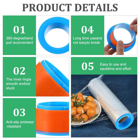 24 Pack Stretch Wrap Dispenser Hand Savers For Moving And Shipping Easy Grip Plastic Puller Fits 3 Inch Core Pallet Wrapping