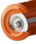 Close-up of Caulking Gun With Ten To One Thrust Ratio No Drip Design For Precise Bead Control showing the thrust rod component.