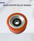 Orange Drum Roller Bearing Replacement For Alliance Huebsch IPSO Dryers, model 70298701, shown in orange color