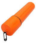 Orange 3 Inch By 14 Inch Waterproof And Airtight SMAW Electrode Storage Tube For Stick Welding Holds 10 Lbs Of Electrodes With Plastic Key Tag