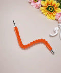 Electric Drill Universal Joint With 300mm Orange Flexible Shaft For Hand Drill And Electric Screwdriver, shown uninstalled.