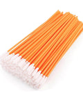 Long Reach Cleanroom Foam Swabs 6.3 Inch Round Head Orange 100 Pack Foam Sponge Cleaning Swabs on Polypropylene Shaft for Inkjet Printer Heads Optical Instruments Electronics and Tight Spaces
