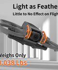 Gimbal Guard And Bumper For Avata 2 FPV Drone in orange, lightweight aluminum, precise fit for superior impact protection, 0.038 lbs