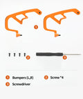 Gimbal Guard And Bumper For Avata 2 FPV Drone, Aluminum Alloy Protection Bar, Lightweight Durable Shield In Orange with screws and screwdriver