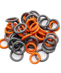 Color Coded Quick Disconnect O Rings Kit For Pressure Washers One Quarter And Three Eighth Inch Pro Grade Fifty Pack