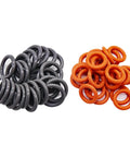 Color Coded Quick Disconnect O Rings Kit For Pressure Washers One Quarter And Three Eighth Inch Pro Grade Fifty Pack Grey and Orange O Rings