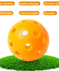Orange Practice Golf Training Ball Limited Flight 40mm Hollow Plastic Airflow design for Swing Practice Driving Range Use