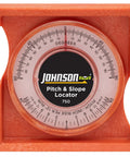 Front view of Rugged Pitch and Slope Locator with 0-90 degree scale and inch-per-foot measurement in durable high-impact body