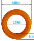 Quarter Inch Pressure Washer Quick Connect O Rings Kit 100 Pack Orange Seals For Quarter Inch M22 Quick Connect Fittings Replacement Gaskets Heavy Duty Pro Grade
