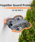 Propeller Guard Protector For DJI Neo 2 Drone Anti Collision Bumper Case Lightweight Shockproof Durable Orange Custom Fit Propeller Shield For Neo 2 Accessories Prevents Collisions And Damage While Flying