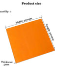Bakelite Phenolic Resin Flat Plate Sheet For Easy Machining And Dope Insulation 300 x 500 mm Thickness 5 mm Orange Red