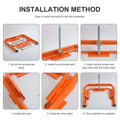 Installation guide for Yellow RV Leveler For Trailers And Campers With Ratchet Wrench Lightweight Tire Leveling System For 12 Inch Wheels.