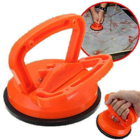 Power Grip Vacuum Suction Cup Dent Puller with 5 Inch Diameter Cup and Rugged Nylon Handle for lifting glass and metal surfaces