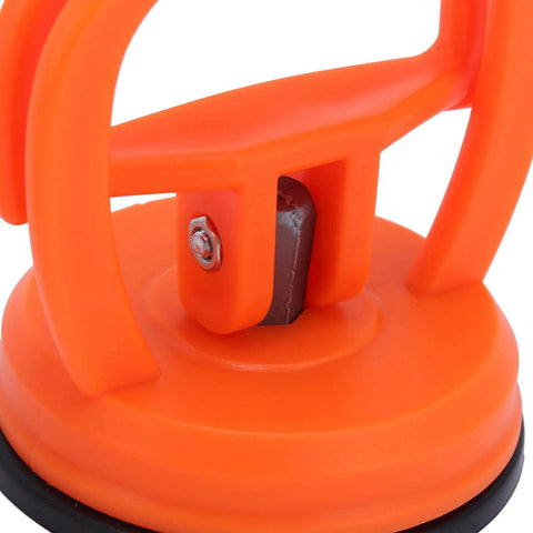 Close-up of orange suction cup on Two Pack Suction Cup Lifter For Glass And Tile Portable Vacuum Lifter Handheld Glass Puller