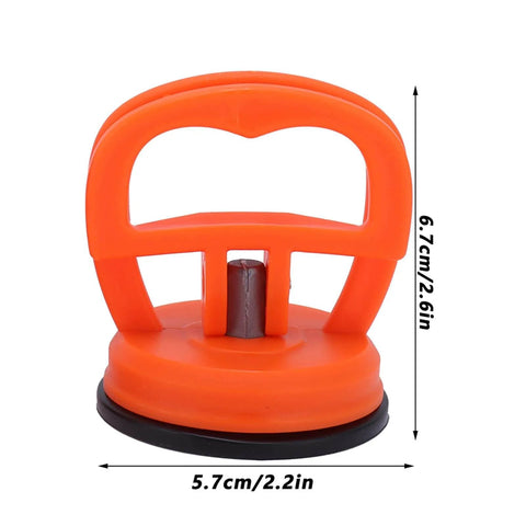 Two Pack Suction Cup Lifter For Glass And Tile Portable Vacuum Lifter Handheld Glass Puller with strong grip, orange color