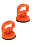 Two Pack Suction Cup Lifter Set For Glass Tiles And Mirrors, Heavy Duty Vacuum Lifter With Easy Clamp Handles, 2.6x2.2 Inch Gripping Cups