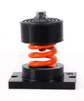 Delivers low-frequency vibration isolation with color-coded load-rated cup springs on a non-skid bolt-down base, neoprene top and base.