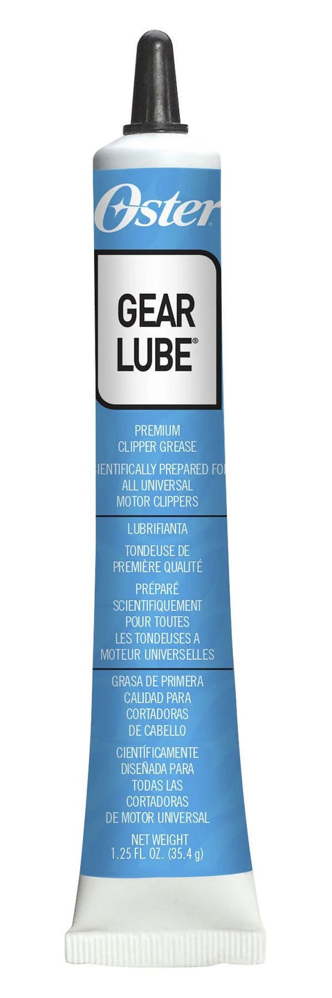 Premium Clipper Grease for Pet Grooming by Oster Gear Lube, Universal Motor Clippers Lubricant, 1.25 oz tube, front view
