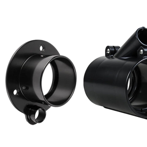 Outboard Rigging Hose Flange Union With Port Black Boat Cable Entry Sleeve And Rigging Tube For Marine Wiring Durable Weatherproof PP Material Easy Install Accessory