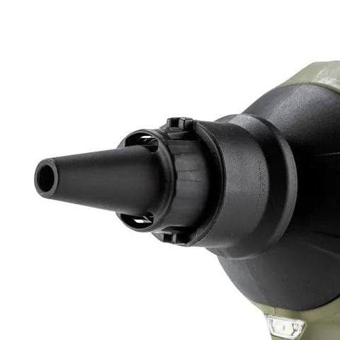 Close-up of nozzle on Outdoor Adventure 18V LXT Brushless Cordless High Speed Blower and Inflator Tool Only With 447 MPH Max Air 39 CFM