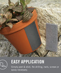 Extreme Outdoor Double Sided Mounting Tape Built To Handle Up To 15 Pounds On Brick Or Rough Surfaces UV And Weather Resistant 14 Ft Roll Tough As Nails Industrial Strength Adhesive For Outdoor Projects holding a pot on stone surface.