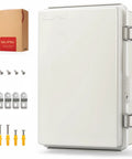 UL94 V0 Outdoor Electrical Box 11.4 x 7.5 x 5.5 Inches Pro Waterproof Weatherproof Junction Enclosure with accessories