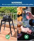 3 Inch Caster Wheels For Outdoor Grill Stand XSKUNSTAND With Brakes And 360 Degree Swivel 4 Pack Wheel Kit on grill stand