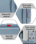 Weatherproof Outdoor Light Switch 15A IP66 One Gang SPDT 110-250V with Cable Glands and Connectors, close-up features