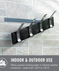 Extreme Outdoor Double Sided Mounting Tape Built To Handle Up To 15 Pounds On Brick Or Rough Surfaces UV And Weather Resistant 14 Ft Roll Tough As Nails Industrial Strength Adhesive For Outdoor Projects used for mounting metal rack outdoors.