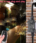 Remote Control Power Switch For Outdoor Use Waterproof Wireless Light Switch With 165 Feet Range Plug And Play Supports 110V 120V 250V 20A RF Module Relay Weatherproof Smart Socket For Patio Garden Garage Electrical Equipment controlling outdoor lights