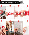 Installation steps for Outlet Box Spacers Kit 48 Pack for Loose Outlets and Switches, Wall Plate Stabilizers, Tile Backsplash Extenders.