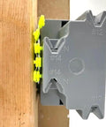 Pro Grade Caterpillar Style Spacers For Loose Outlets And Tile Backsplash 200 Piece Kit by Spacer N Shim installed in wood